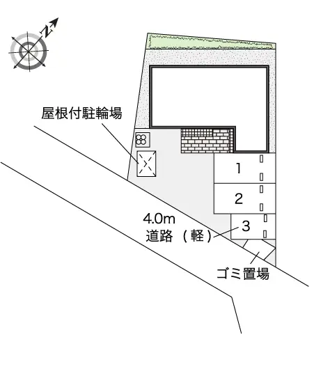 ★手数料０円★平塚市上平塚　月極駐車場（LP）